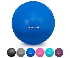 TOPLUS Gymnastikball Sitzball Extra Dicker Yoga-Ball-Stuhl, Anti-Berst-Stabilitätsball für hohe Beanspruchung, Balance Ball mit Schnellpumpe-Blau&65cm