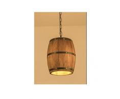 Kronleuchter, antike Holzfasslampe, amerikanischer Landhausstil, Holzleuchte für Esszimmer, Wohn- und Schlafzimmerarbeitszimmer, Massivholz