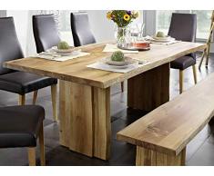 Main Möbel Baumtisch 180x100cm Amber Wildeiche massiv