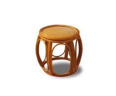 AJZXHE Kleiner Rattanstuhl Rückenlehnenhocker Schuhbank Erwachsenensitz Kinderrattanbank (größe : A)