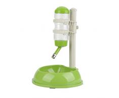 Asixx Hundenapf, 4 Farben verstellbar Hundenapf Futterspender Trinkschüssel Feeder Trinkbrunnen Flaschenständer für Haustiere Katzen Hunde(Grün)