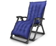 XIAOHE Lehnstühle Büroschlaf zusammenklappbarer tragbarer Garten im Freien Liegestuhl Sitzsack (Color : Blue)
