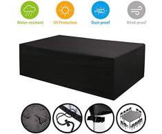 OhhGo Gartenmöbel-Abdeckung, staubdicht, wasserdicht, UV-Schutz, für Stühle, Tischbänke