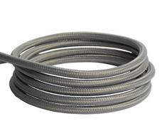 Pendelleuchte (Betonlampe), TextilkabelGrau (26 Farben wählbar), 7,5 x 16cm, incl. LED (Dimmbar), Esszimmerlampe Buchenbusch urban design