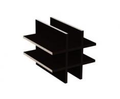 Ikea Kallax Expedit Regal Einsatz für 9 Flaschen (Fächer 10 x 10 cm) Flaschenregal Weinregal Wein u. Sektflaschen Aufbewahrung Weinflaschen Handtuchregal Physiotherapie 33,5 x 33,5 x 38 cm Schwarz Schwarzbraun