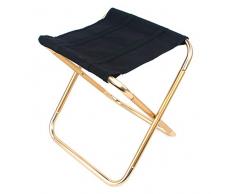 Xrten Ultraleicht Klappstuhl aus Aluminium,Tragbar Klappbar Sitzhocker für Camping,Angeln,Reisen