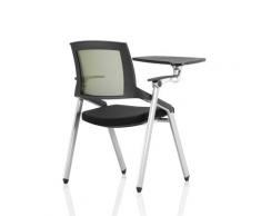 Klappstuhl, Trainingsstuhl, Bürostuhl mit Schreibtafel, Meetingtisch und Stuhl, 1 Stuhl Größe Schwarz