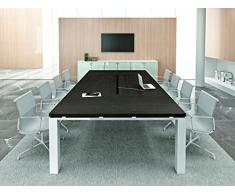 Konferenztisch JET EVO groß, Besprechungstisch, Meetingtisch in verschiedenen Dekoren, Konferenzmöbel