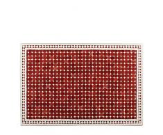 Marokkanischer Mosaiktisch 80x120 cm COUCHTISCH Gartentisch Fliesentisch mediterraner Mosaik - Tisch (Susat: rot/weiss)