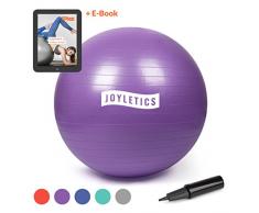 Joyletics® Gymnastikball »M« | Sitzball und Fitnessball für EIN entlastendes Sitzen und vielfältiges Ganzkörpertraining | Gymnastik-Ball Durchmesser 75 cm, lila