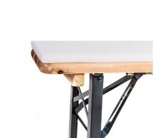 Bierbankhusse gepolstert Premium (nur Bank + Polsterung EXTRA STARK) (Grau)