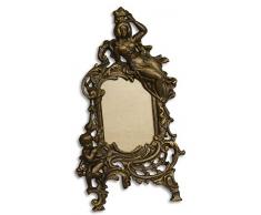 Casa Padrino Barock Tisch-Bilderrahmen Antik Messingfarben 19,5 x 9,6 x H. 33,3 cm - Gusseisen Bilderrahmen