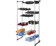 Metaltex 383772099 Flaschenregal für 72 Flaschen 58 x 26 x 123 cm Bardolino