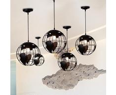 MITOYO Retro Globe Kronleuchter, Für Restaurant Bar Cafe Internet Cafe Büro Eisen Kreative Kronleuchter Schwarz Verwendet