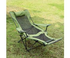 Outdoor-Camping-Stuhl Klappbarer Strandstuhl Outdoor-Klappbarer tragbarer Rückenlehnenstuhl Camping-Klappsessel Begleitbett Schlafcouch Nickerchen Bett Strandliegestuhl