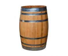 225 Liter Holzfass, neues Fass, Weinfass aus Kastanienholz geschlossen als Stehtisch, Bistrotisch (Fass geölt)