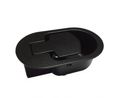 MagiDeal Lehnstuhl Sofa Und Sessel Ersatz Schwarz Kunstoff Griffe Hebelgriff Recliner - schwarz