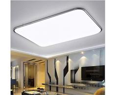 LED-Deckenleuchte, 24W stufenlos dimmbare Balkongang-Deckenleuchte, Arbeitszimmer-Esszimmerleuchte mit LED-Kronleuchter@Silberner dünner Rand_39 * 39 stimmen drei Farben 24w