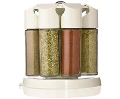Emsa 2201081200 Gewürzkarussell, 8 Gewürze, Glas/Kunststoff, Weiss, Galerie