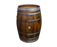 Temesso Stehtisch Tisch aus gebrauchtem Holzfass Weinfass, Fass, Barrique Tisch aus Eiche Holz rustikal 225 Liter (rustikal geölt)