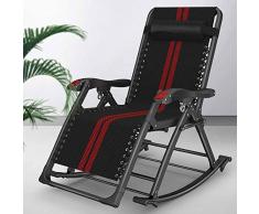 JGWJJ Übergroße Zero Gravity Lehnstühle mit Netzrücken, gepolsterter XL-Sitz, Verstellbarer Patio-Loungesessel mit Lordosenstützkissen und Unterstützung für Beistelltische (350 lbs)