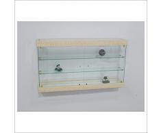 VM ART DESIGN GLASS Glashängevitrine Ethnic Style VMEBR6HT (BEIGE Wood)