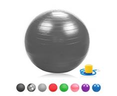 Glamexx24 Weich Gymnastikball Dick Anti-Burst Sitzball Peziball Swissball Fitnessball mit Ballpumpe