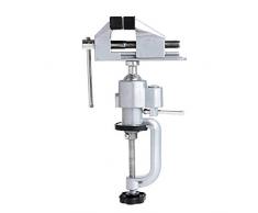 Shefii Hot Mini-Schraubstock zum Anklemmen, für Tischbank, Juweliere, Hobby, Handwerk, drehbares Reparaturwerkzeug