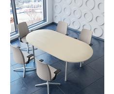 WeberBÜRO Profi Besprechungstisch 200x100 cm Optima 4-6 Pers. Konferenztisch Meetingtisch