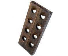 Piratenladen Original Champagner Rüttelbrett für 8 Flaschen, Weinregal