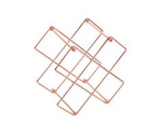 Weinregal Metall Flaschenregal für 5 Flaschen Stapelbar Freistehende Weinhalter Weinständer Flaschenständer Weinflaschenhalter für Weinflaschen Oder Andere Getränke SPDYCESS