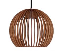 Pendelleuchte aus Holz - Moderne Designer Deckenleuchte - viele Farben erhältlich Cognac