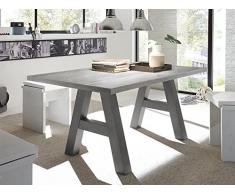 Esszimmertisch Esstisch Konferenztisch 160/90 Mr. A, Graphit Beton