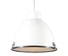 QAZQA Industrie / Industrial / Modern / Esstisch / Esszimmer / Pendelleuchte / Pendellampe / Hängelampe / Lampe / Leuchte Anteros 38 weiß / Innenbeleuchtung / Wohnzimmer / Schlafzimmer / Küche Alumini