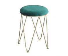 Frisierstühle Schmiedeeisen Make-up Esszimmer Metallhocker Freizeit Zuhause Schlafzimmer Wohnzimmer Restaurant Cafe Minimalist Stuhl-Green