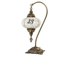 Türkische Mosaik Tisch & Nachttischlampen, atemberaubende marokkanischen Stil, einzigartige Globus Lampenschirm, Schwanen hals Serie