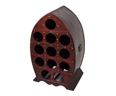 Weinregal im Kolonialstil,Regal für Flaschen,Getränkeregal