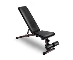 Falt-gewichtstabelle Dumbbell Bank Multifunktionale Fitness Stuhl Klappbank Hocker Vogel Vogel Sit-up Board Fitnessgeräte nach Hause Hantelbank (Color : Black, Size : 118 * 35 * 43cm)