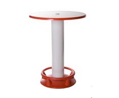 SEVERIN Stehtisch Quick Table rot/weiß, Stehbiertisch, Bistrotisch