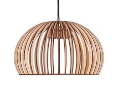 Pendelleuchte aus Holz - Moderne Designer Deckenleuchte - viele Farben erhältlich Natur