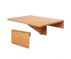 SoBuy FWT031-N Wandklapptisch Klapptisch Tisch Küchentisch Kindermöbel aus Bambus 60x40cm