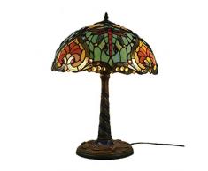 Startseite Kinder Raum-Dekor-Lampen Beleuchtung Ti Dragonfly warme Farben-Hotel im europäischen Stil Schlafzimmer Schreibtischlampe Study Lamp Cafe Mode Retro Mosaik Tisch, Schreibtisch-Lampen-Licht