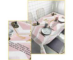 Gedruckt Rechteckige Tischdecke,verdickte Wasserdicht Eisen-Nachweis Square Tisch Decken Esstisch Tee Tisch Picknick Tisch Protector-h 90x90cm(35x35inch)