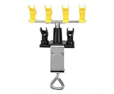 Universal Airbrush Holder Clamp-on Station Ständer Kit 4 + 2 Mount Spritzpistole Tischbank Station für Airbrush 360 ° drehbar