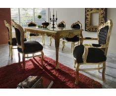 Barock Esszimmer Set 1 Tisch 6 Stühle - Prunkvolles Wohnambiente Schloss Möbel Esszimmerset
