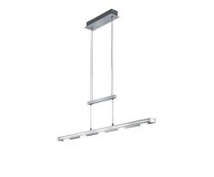 Trio Leuchten LED Pendelleuchte Cavallo 379090505, Aluminium Aluminium gebürstet, 5x 4.3 Watt