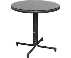 ALU-GEFLECHTTISCH ANTHR.160X90 50787 (Aluminium/Geflechtserie „Garda“ * Witterungsbestaendiges, be)