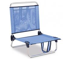 Eredu 835 / TXB Strand-Stuhl mit Taschen, Aluminium-Griffe, 54 x 50 x 63 cm