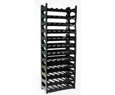 Pure Home & Garden Weinregal für 72 Flaschen grau anthrazit