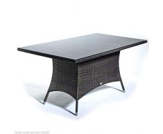 Destiny Esstisch Auckland 165 x 90 Polyrattan Gartentisch Tisch Geflechttisch Polyrattantisch